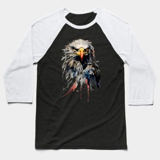 American Eagle: Never Act Like Prey on a Dark Background Baseball T-Shirt